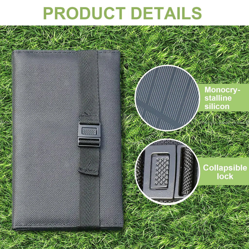 Cargador Solar Plegable LEAORLD 20W — Monocristalino de Alta Eficiencia con USB