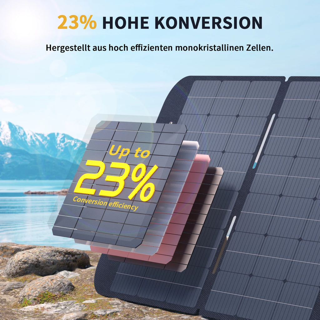 Panel Solar Plegable VTOMAN VS400W — 400W de Alta Eficiencia para Estaciones de Energía