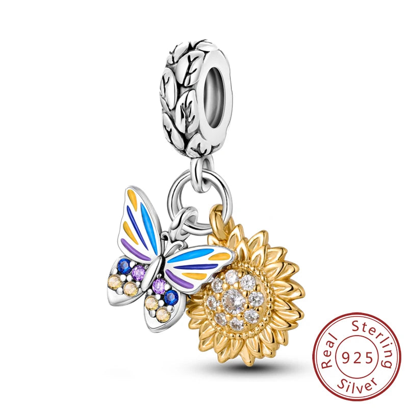 Colgante de Mariposa Luciérnaga en Plata 925