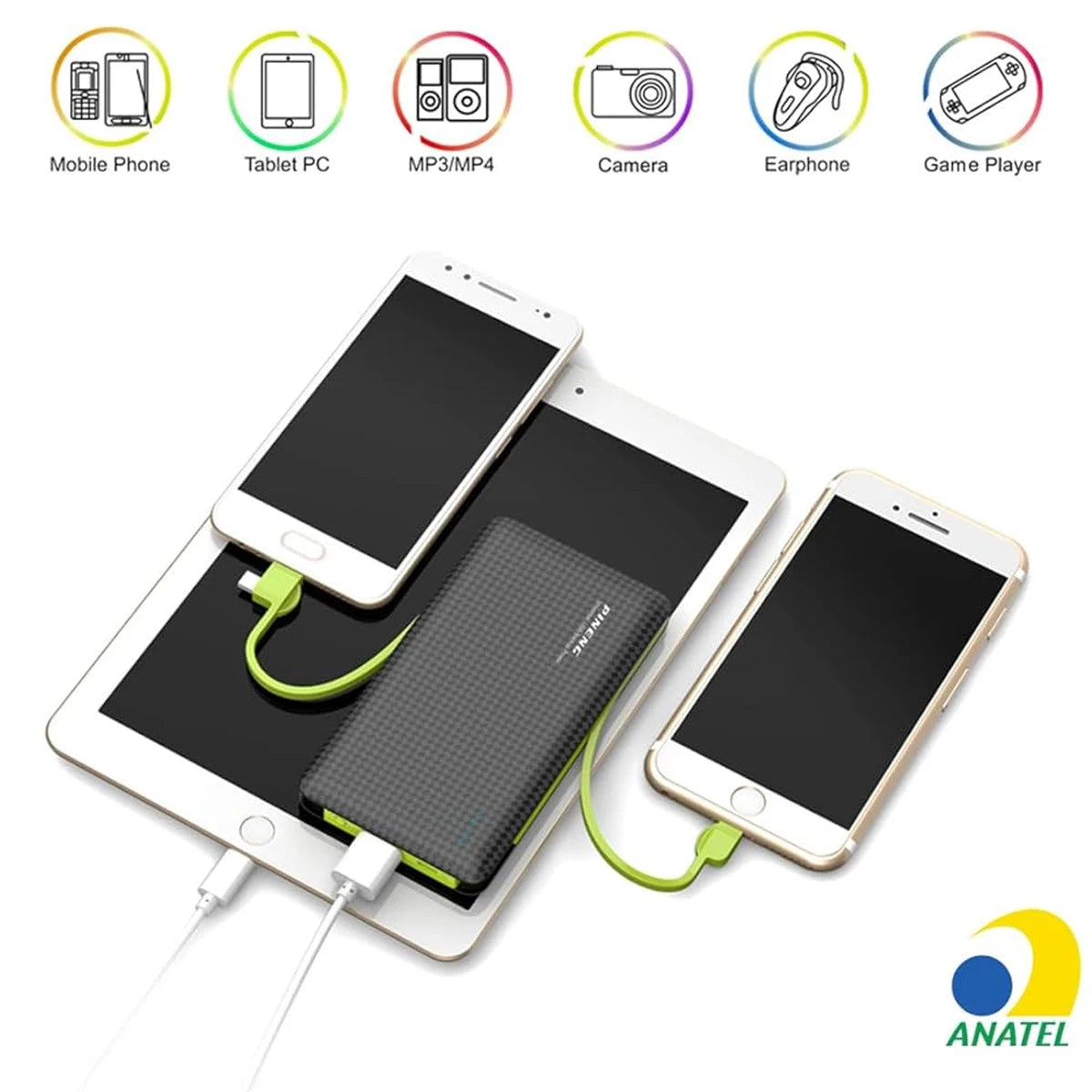 Cargador Portátil 10000 mAh 3 en 1