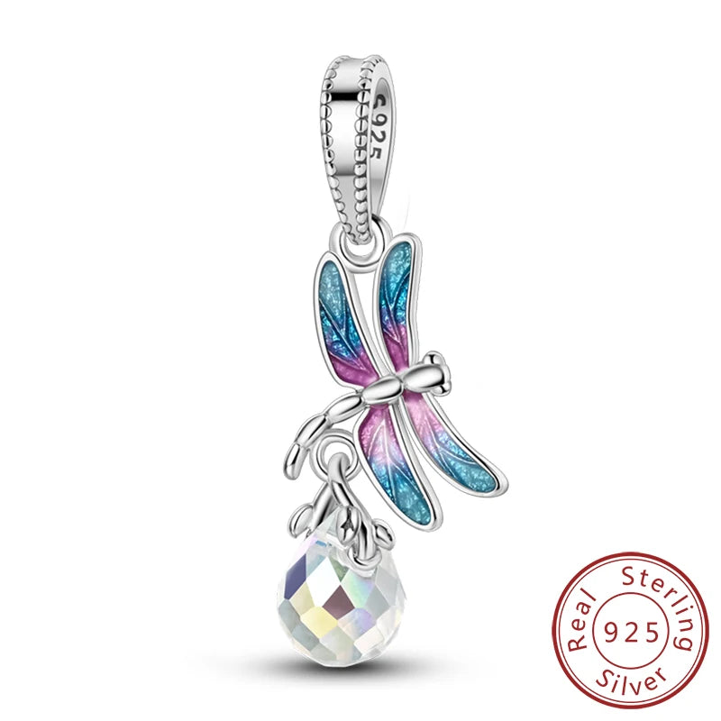 Colgante de Mariposa Luciérnaga en Plata 925