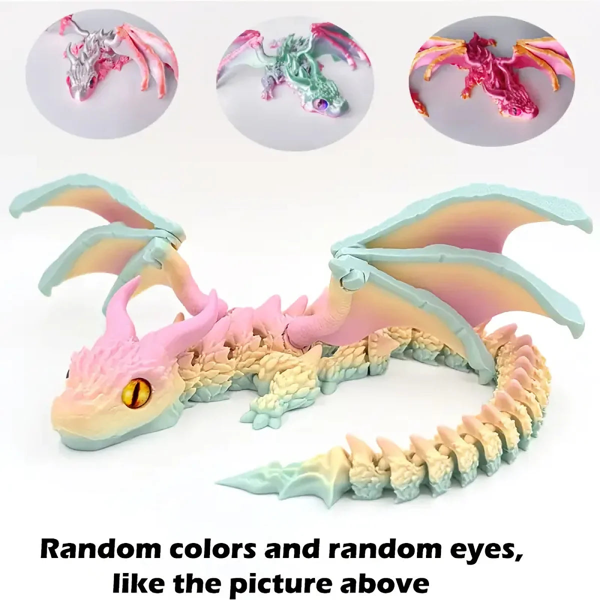 Figura de Dragón Alado Impresa en 3D