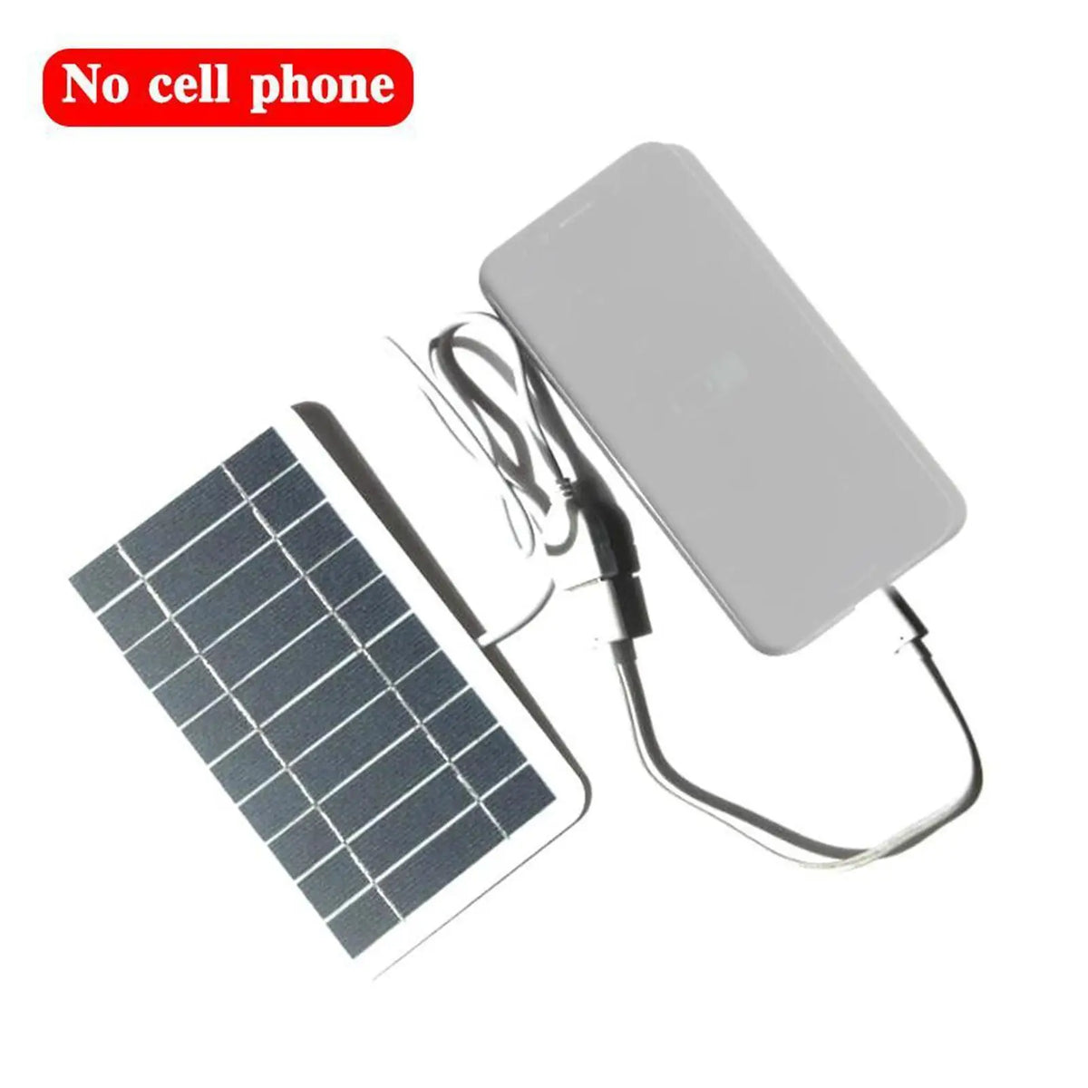 Cargador Solar USB Portátil 2W — Panel Solar 5V 400mA para Móviles