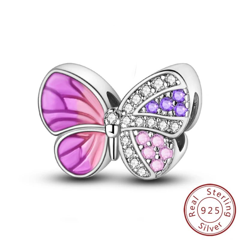 Colgante de Mariposa Luciérnaga en Plata 925