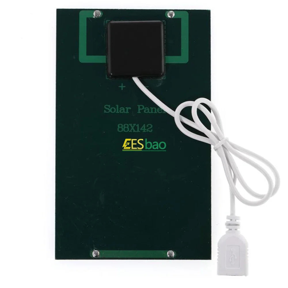 Panel Solar USB Portátil — 5W / 15W para Exteriores y Proyectos DIY