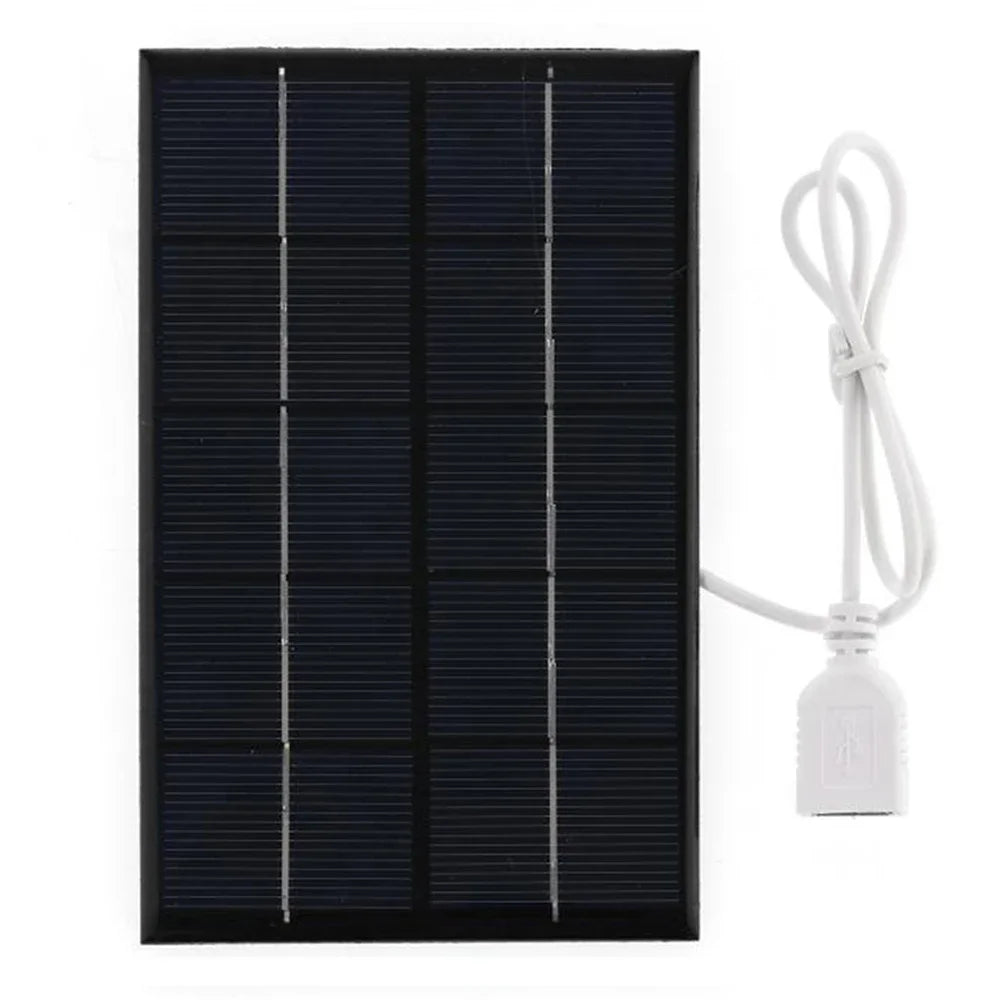 Panel Solar USB Portátil — 5W / 15W para Exteriores y Proyectos DIY