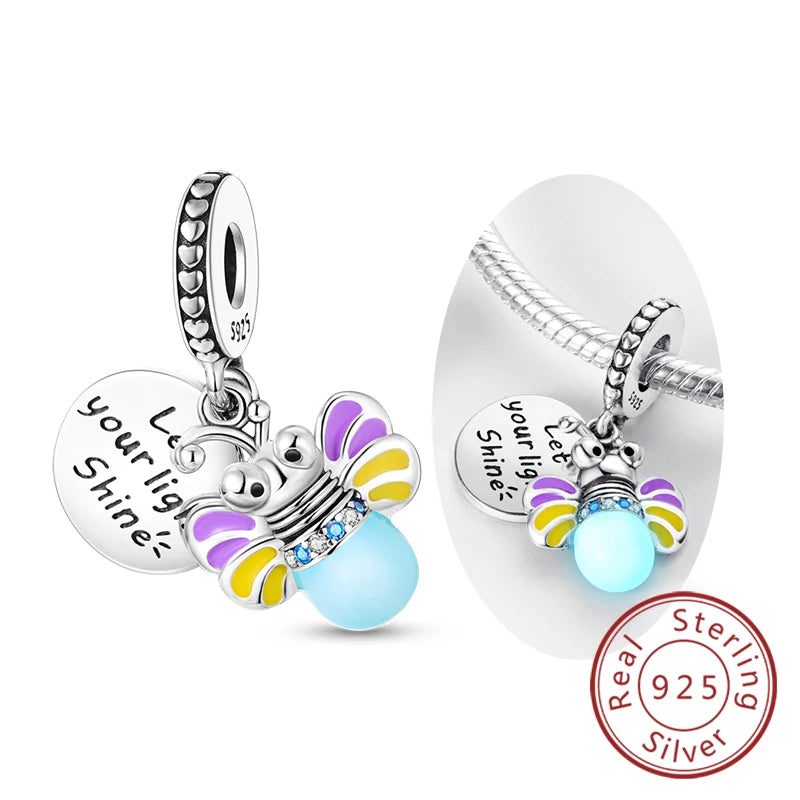 Colgante de Mariposa Luciérnaga en Plata 925