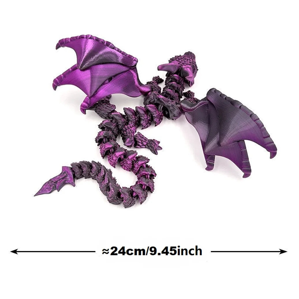 Figura de Dragón Alado Impresa en 3D