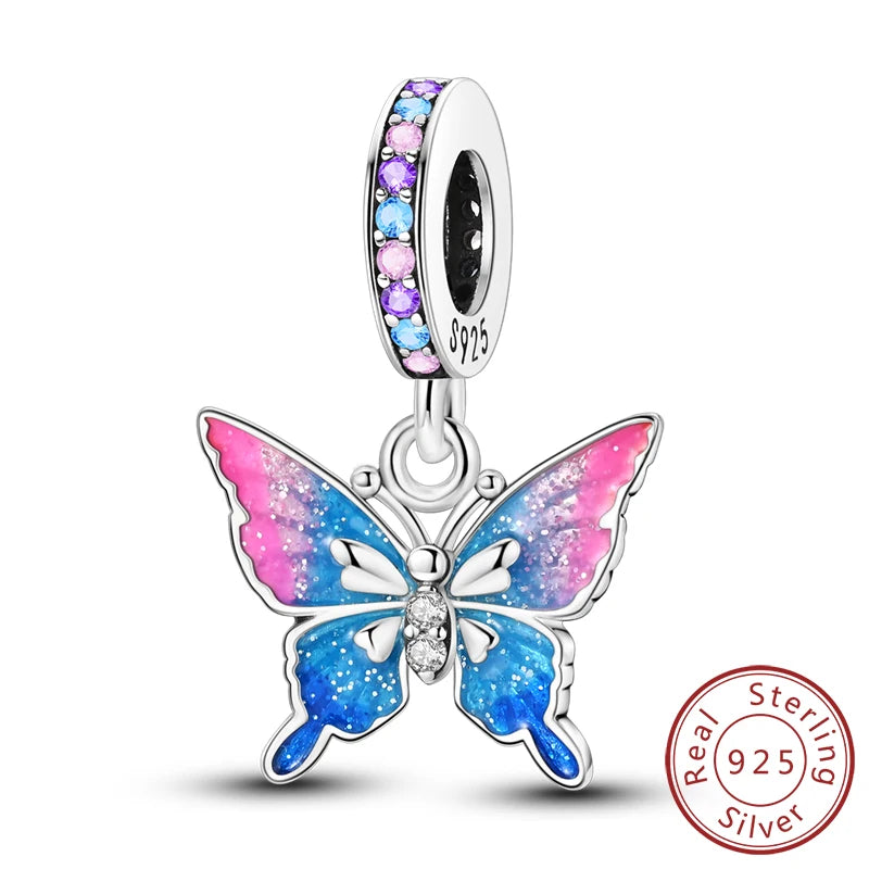 Colgante de Mariposa Luciérnaga en Plata 925