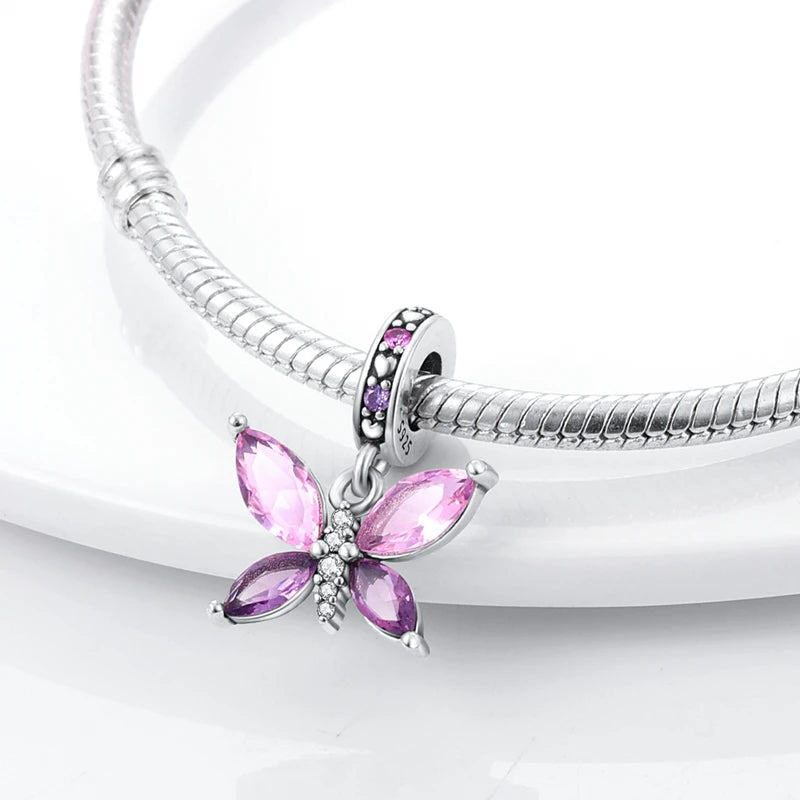 Colgante de Mariposa Luciérnaga en Plata 925
