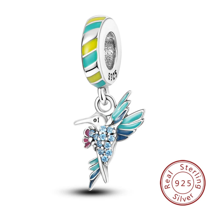 Colgante de Mariposa Luciérnaga en Plata 925