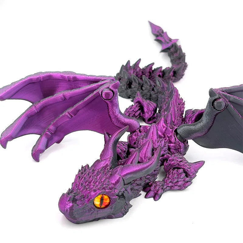 Figura de Dragón Alado Impresa en 3D