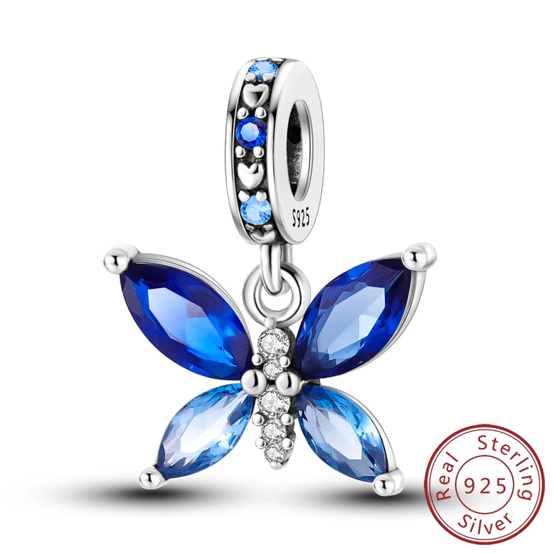 Colgante de Mariposa Luciérnaga en Plata 925