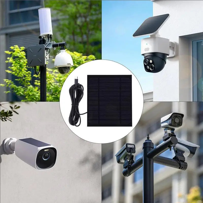 Cargador de Panel Solar 6W — USB y Tipo C, Multiusos y Portátil