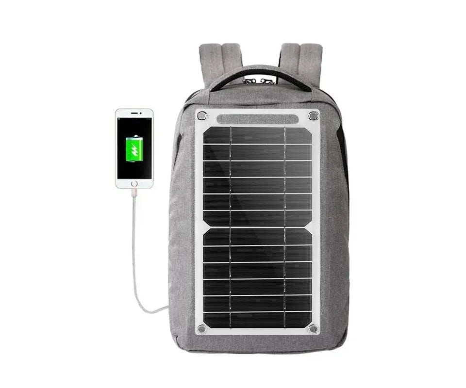 Cargador Solar USB de 6W, Panel portátil impermeable para acampar al aire libre, senderismo, carga del Banco de energía del teléfono móvil