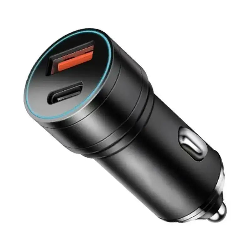 Mini Cargador de Coche USB-C QC3.0 — Carga Rápida Doble Puerto