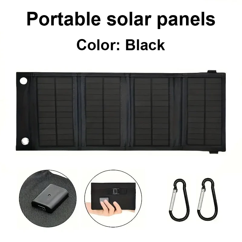 Cargador Solar Plegable LEAORLD 20W — Monocristalino de Alta Eficiencia con USB