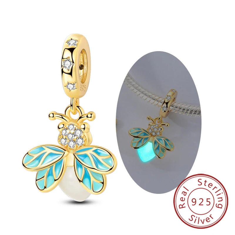 Colgante de Mariposa Luciérnaga en Plata 925