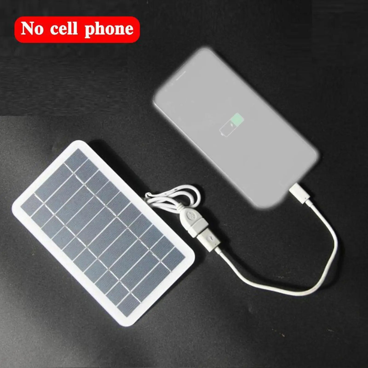 Cargador Solar USB Portátil 2W — Panel Solar 5V 400mA para Móviles