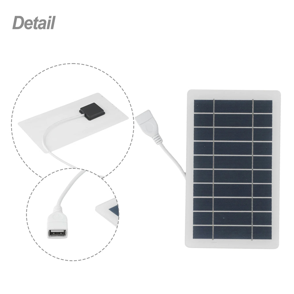 Cargador Solar Portátil 5V — Eficiente y Rápido para Camping y Viajes