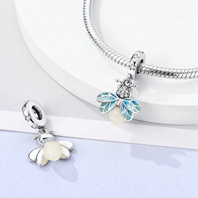 Colgante de Mariposa Luciérnaga en Plata 925