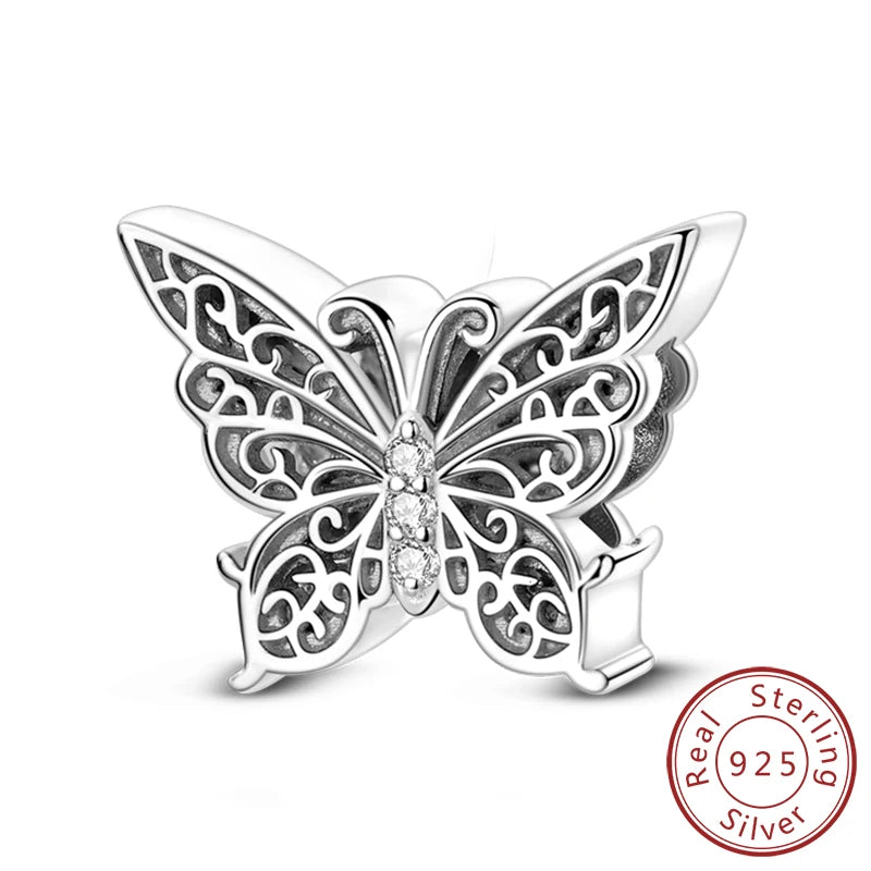 Colgante de Mariposa Luciérnaga en Plata 925