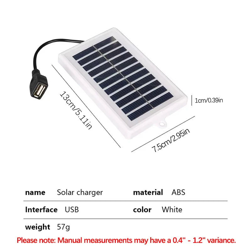 Cargador Solar Portátil USB — Ideal para Camping y Viajes ☀️