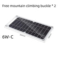 Cargador Solar USB de 6W, Panel portátil impermeable para acampar al aire libre, senderismo, carga del Banco de energía del teléfono móvil