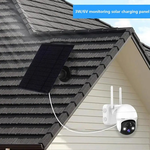 Cargador de Panel Solar 6W — USB y Tipo C, Multiusos y Portátil